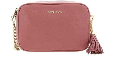 michael kors pink peeble leather slouch hobo shoulder bag|Michael Kors leather shoulder bag.